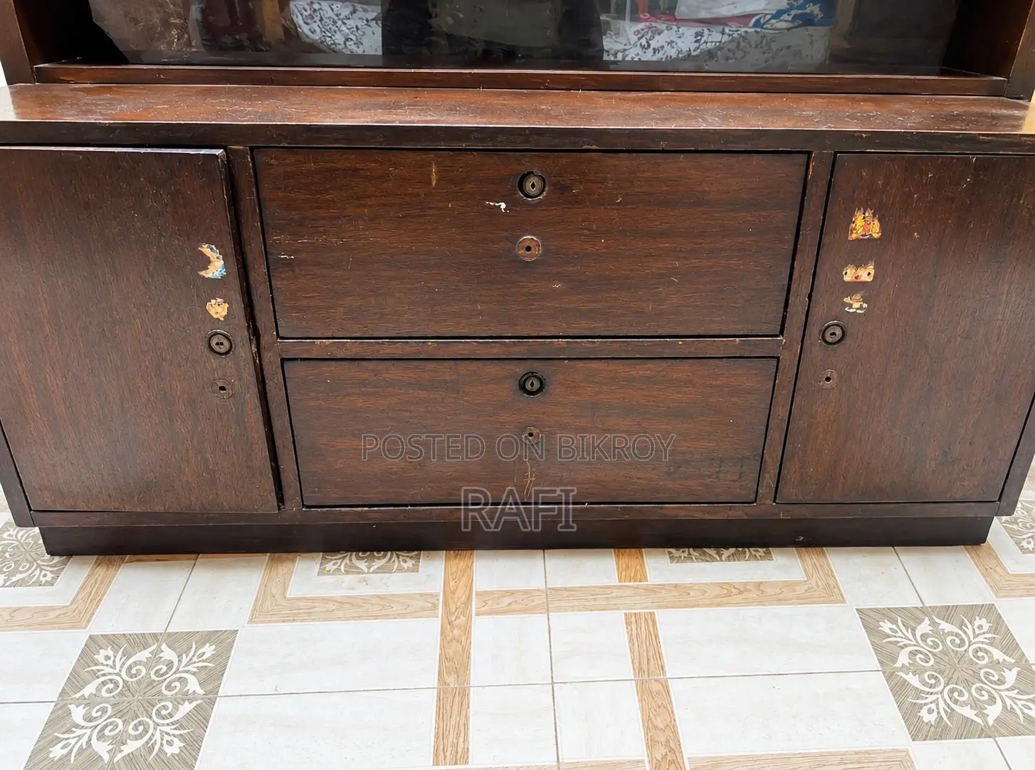 Solid Shil Koroi Wood Dressing Table With Large Mirror– Heavy Strong