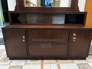 Solid Shil Koroi Wood Dressing Table With Large Mirror– Heavy Strong