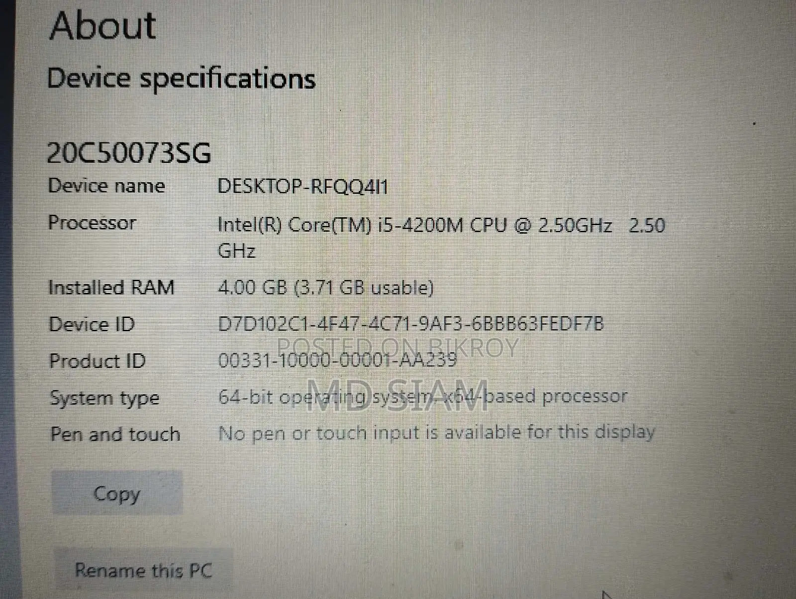 Laptop Lenovo ThinkPad Edge E440 4GB Intel Core I5 SSD 128GB