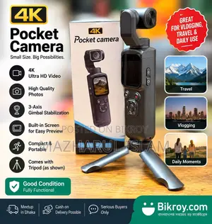 Pocket Camera With 64gb Memory Card