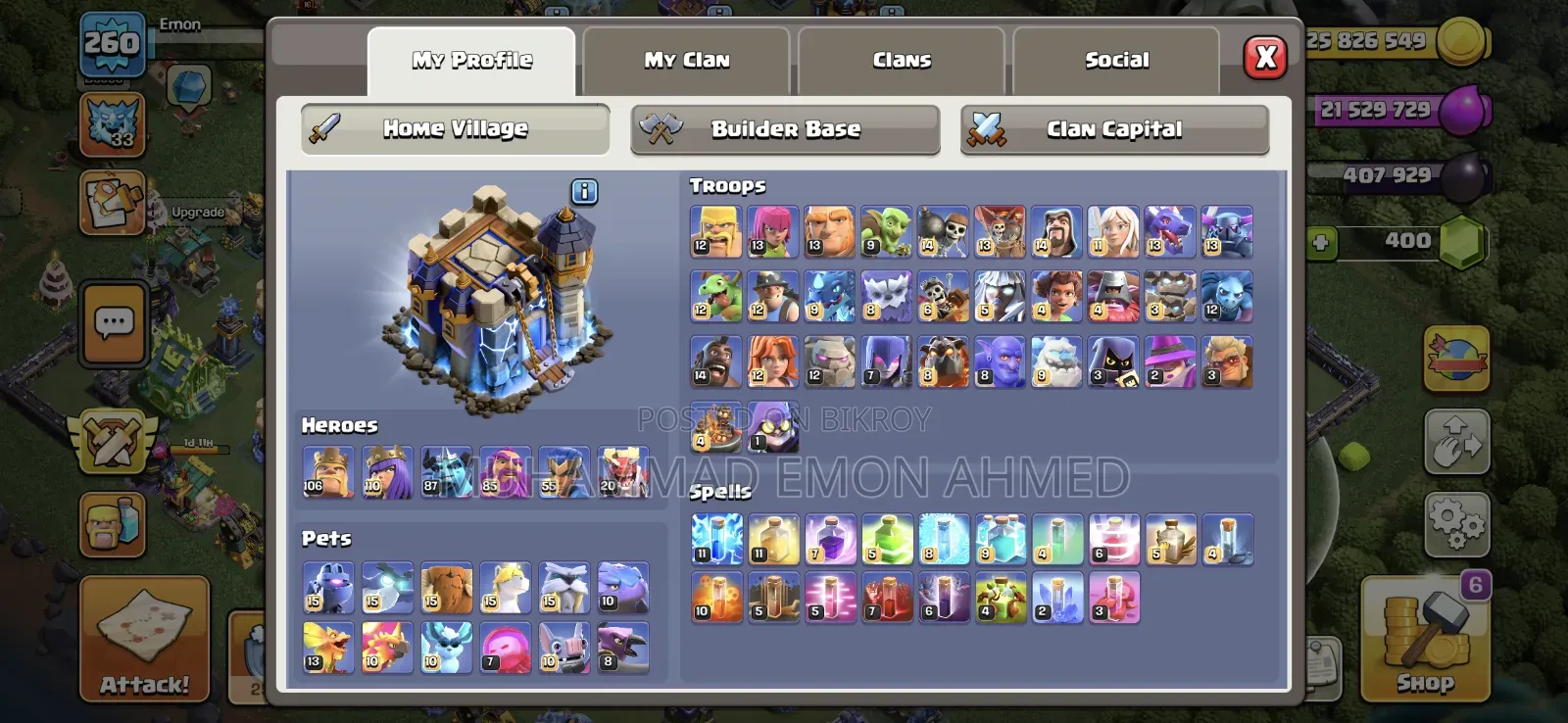 Clash of Clans TH18 Account – Max Heroes, 95% Max Base
