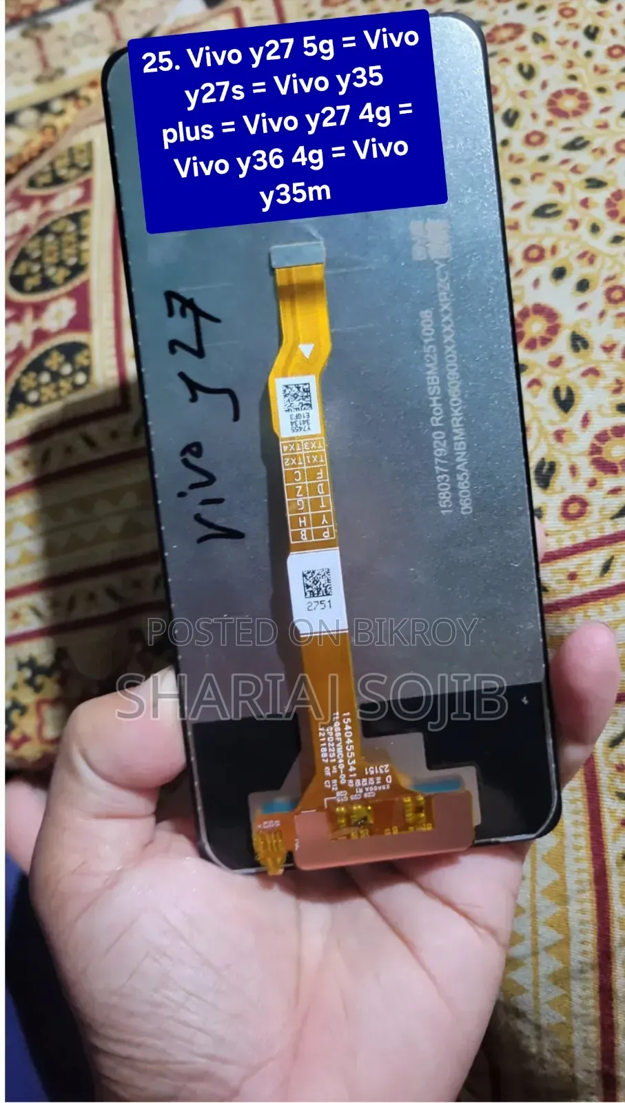 Original Display Vivo Y