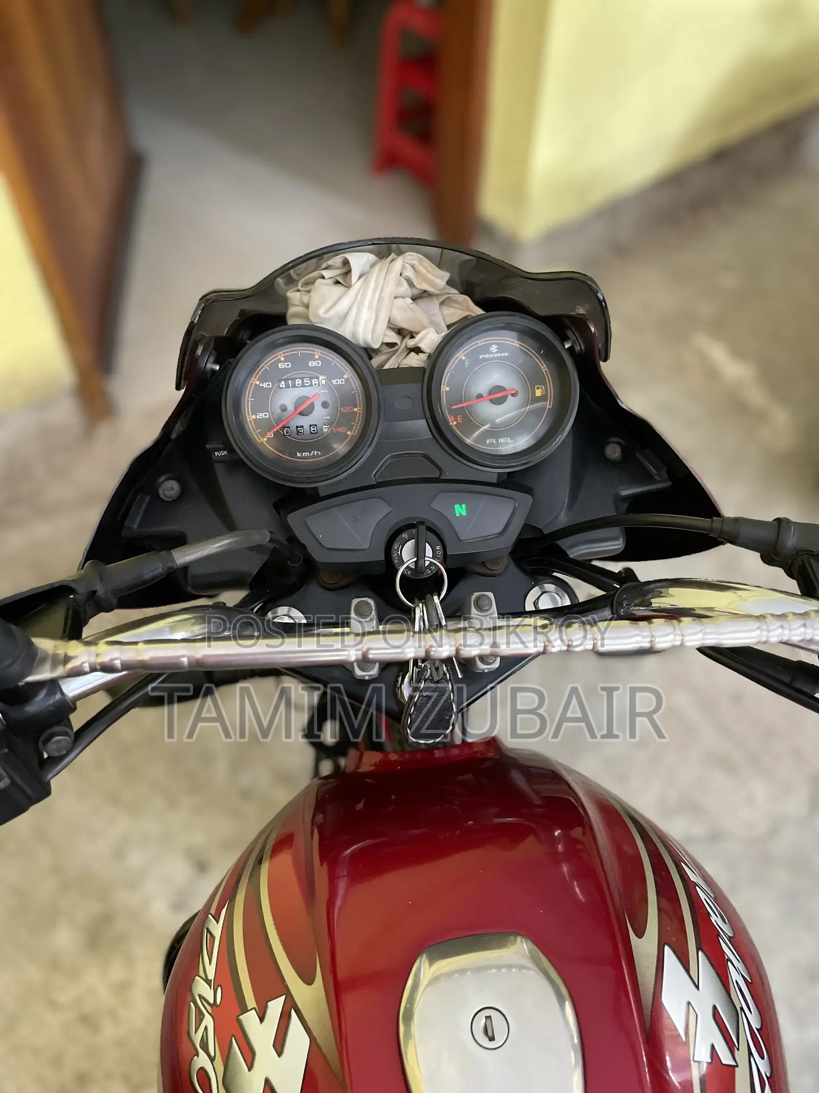 Bajaj Discover 100 2015 Red