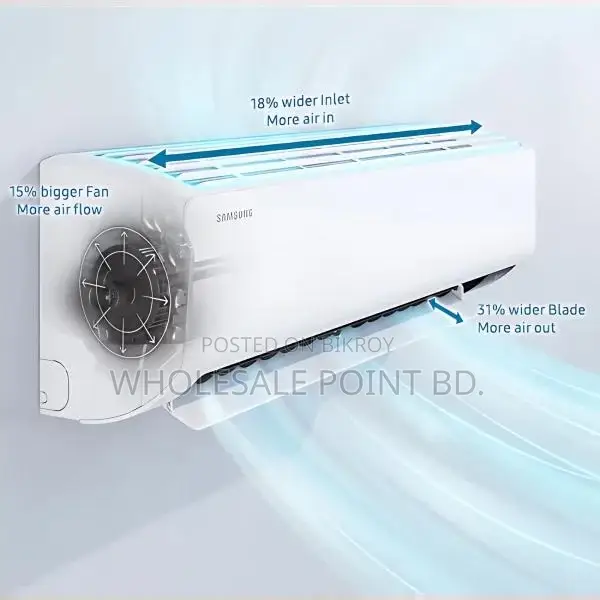 Samsung AR18CVFYAWK1FE 1.5-Ton Inverter Air Conditioner
