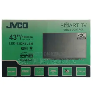 JVCO 43" Metal Body 4K Google Voice Control TV