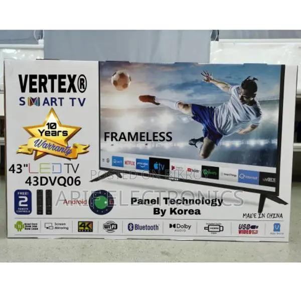 Vertex 43DVQ06 43" Frameless Android TV