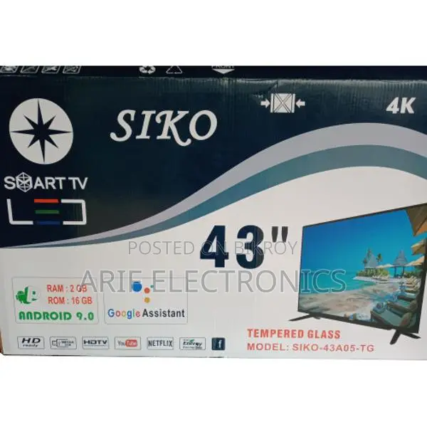 SIKO 43A05-TG 43" 4K Double Glass Smart TV