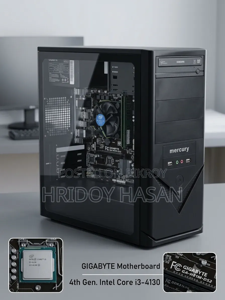 Desktop Computer Gigabyte 4GB Intel Core i3 HDD 500GB
