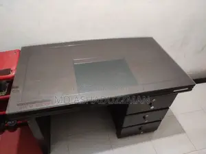 Table With Glass Office Executive