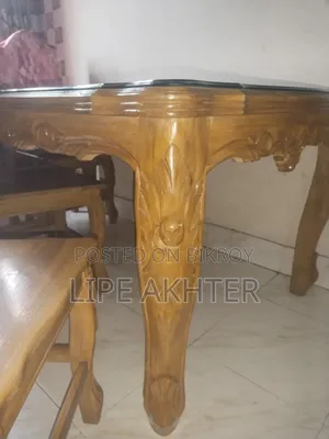 Dining table made of original Chittagong teak