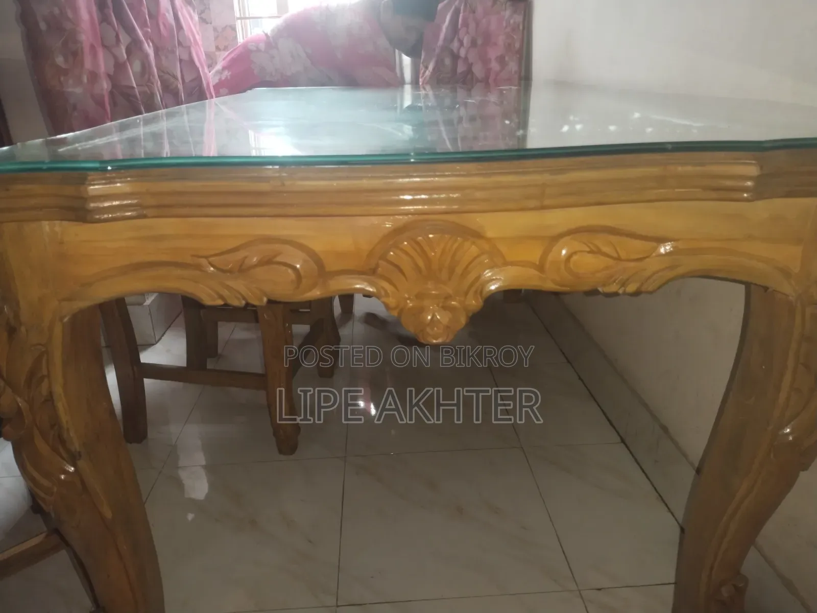 Dining table made of original Chittagong teak