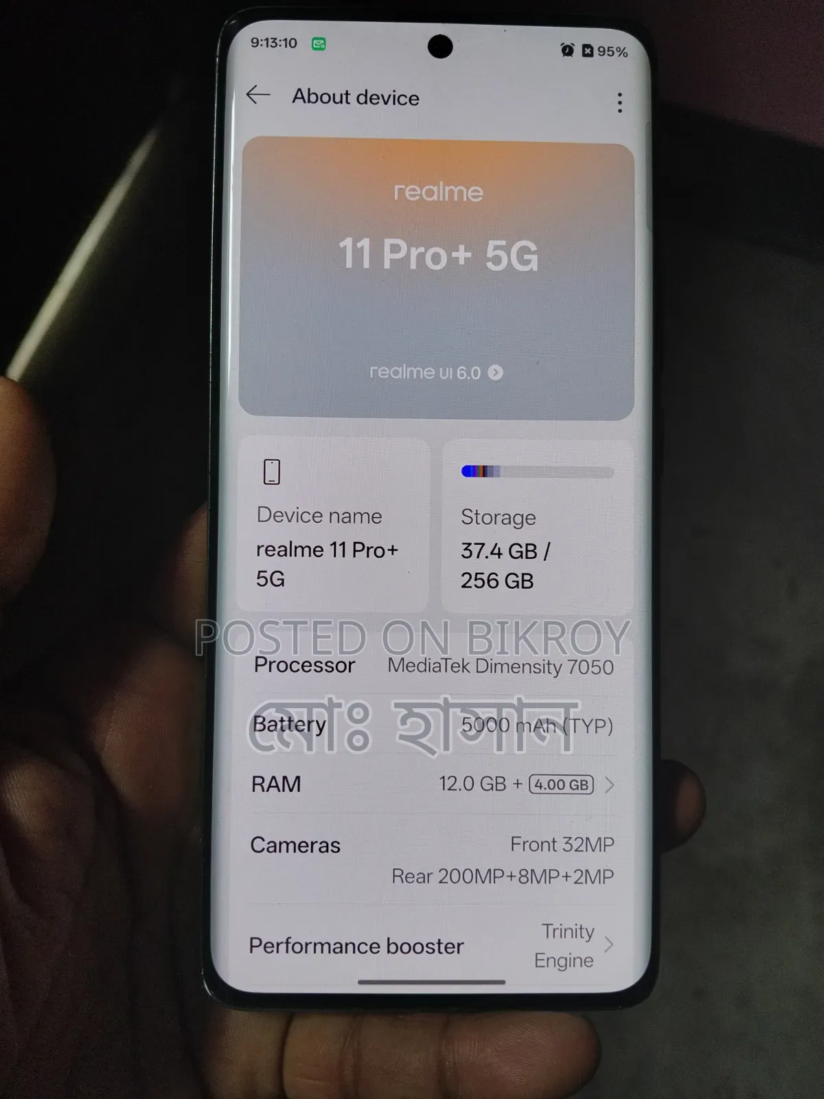 Realme 11 Pro+ 256 GB Gray