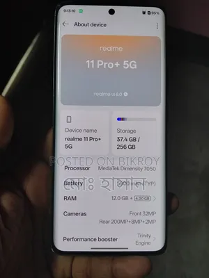 Realme 11 Pro+ 256 GB Gray
