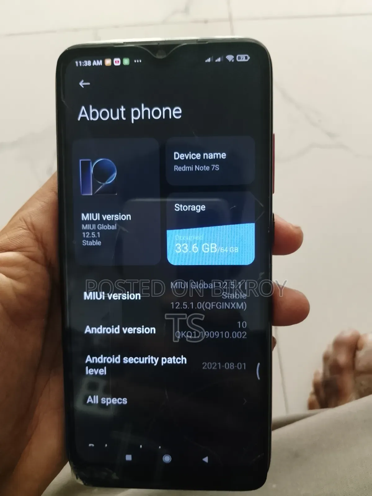 Xiaomi Redmi Note 7S 64 GB Red