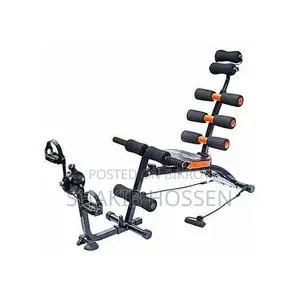 Six Pack Care Exercise Bench - Black and Orange