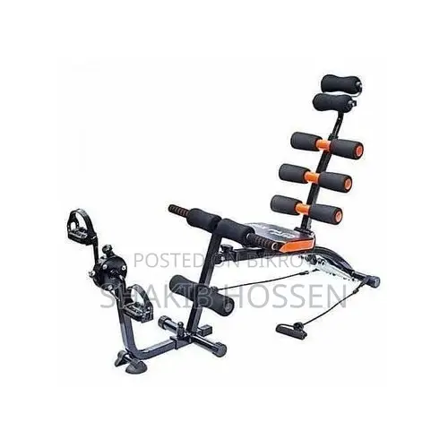 Six Pack Care Exercise Bench - Black and Orange
