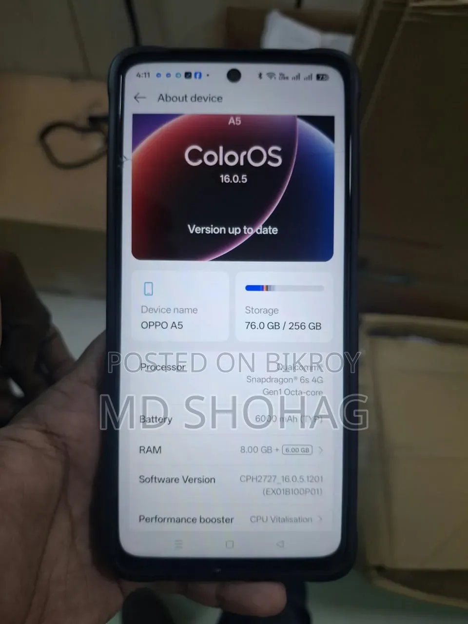 Oppo A5 256 GB Green