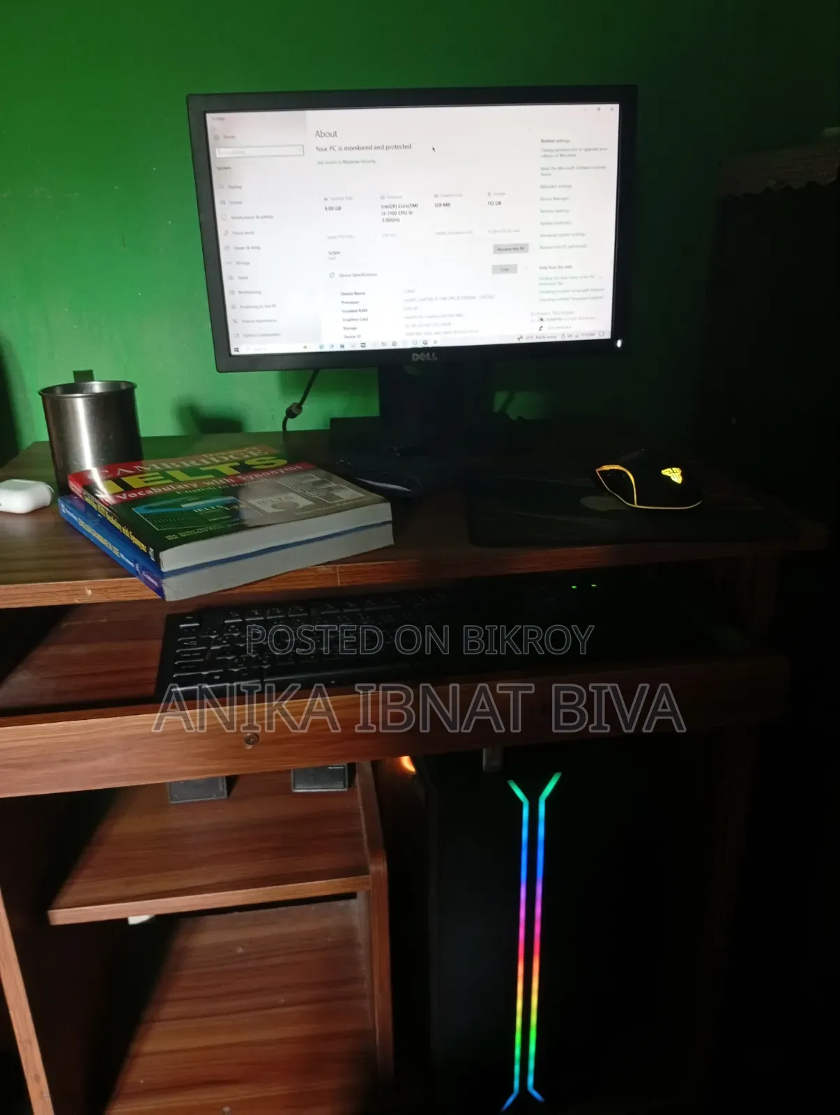 Desktop Computer 8GB Intel Core I3 SSD 128GB