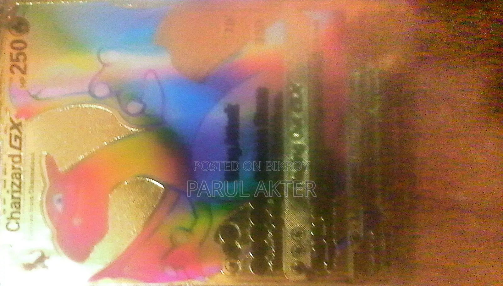 Pokemon Rare Gold Card