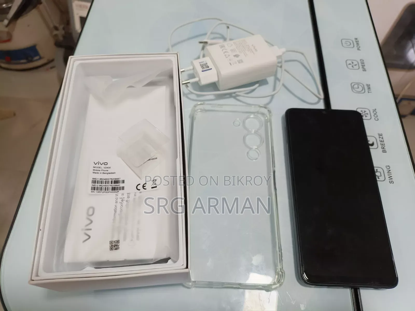 New Vivo Y04 64 GB Black