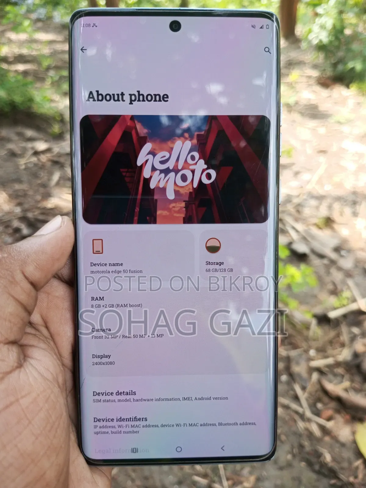 Motorola Edge 50 Fusion 128 GB Silver
