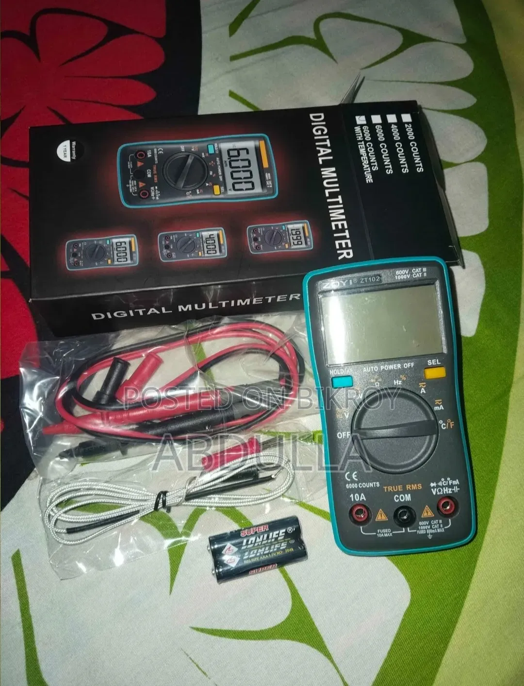 Digital Multimeter ZOYI ZT-102