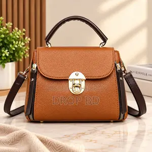 Ladies Crossbody Hand Bags Luxury Purses (Brown)