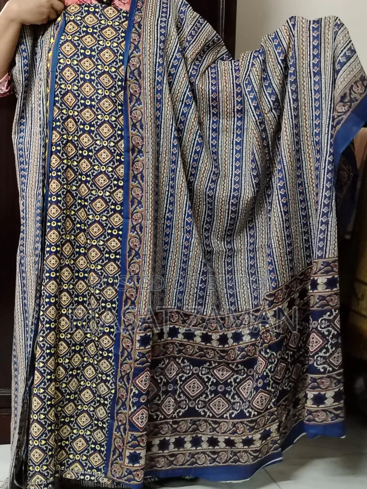 Indian Kalamkari Three Piece