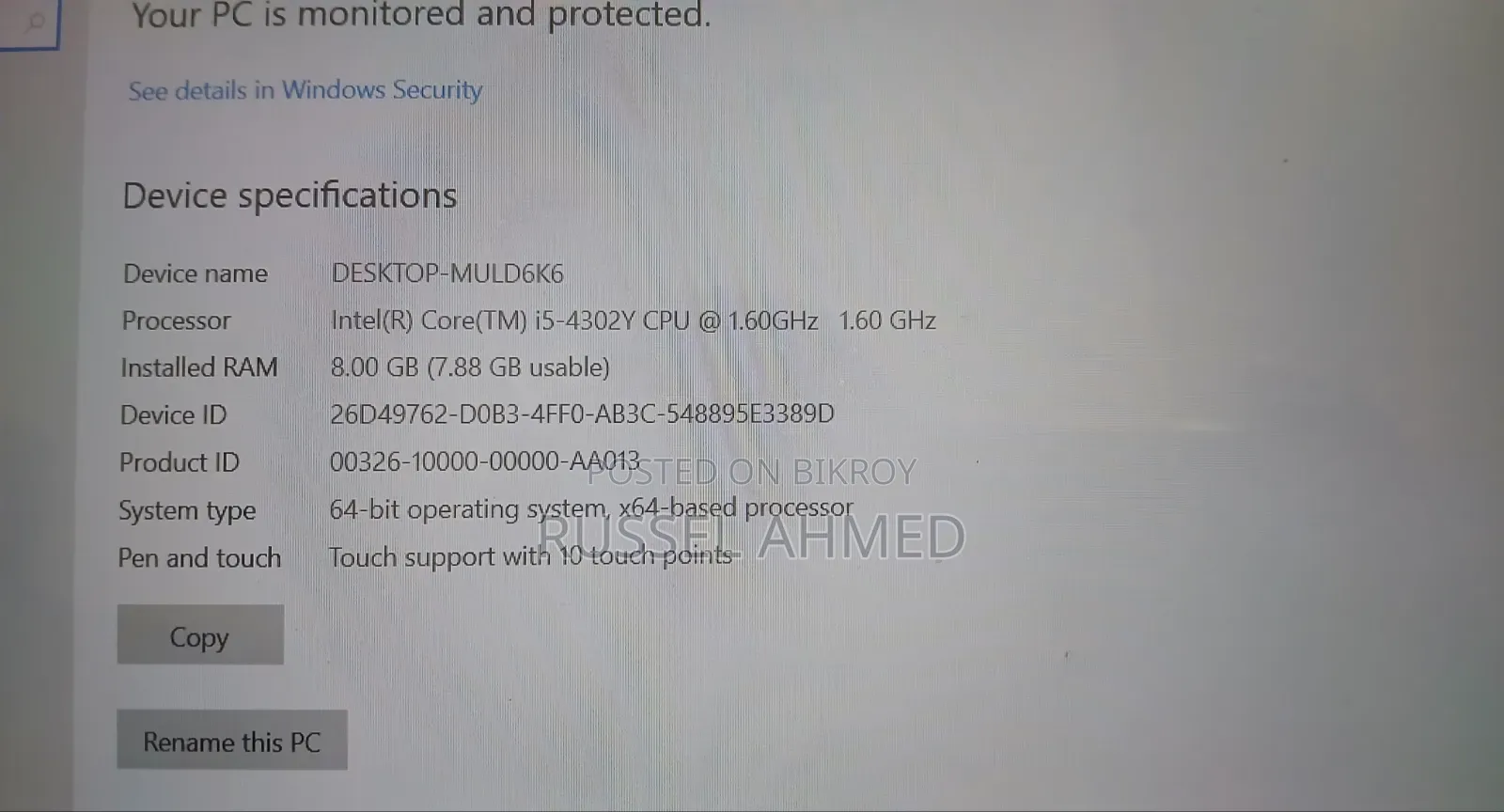 Laptop HP 8GB Intel Core I5 SSD 128GB