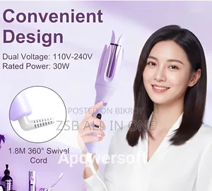 Automatic Hair Curler, 360° Rotating