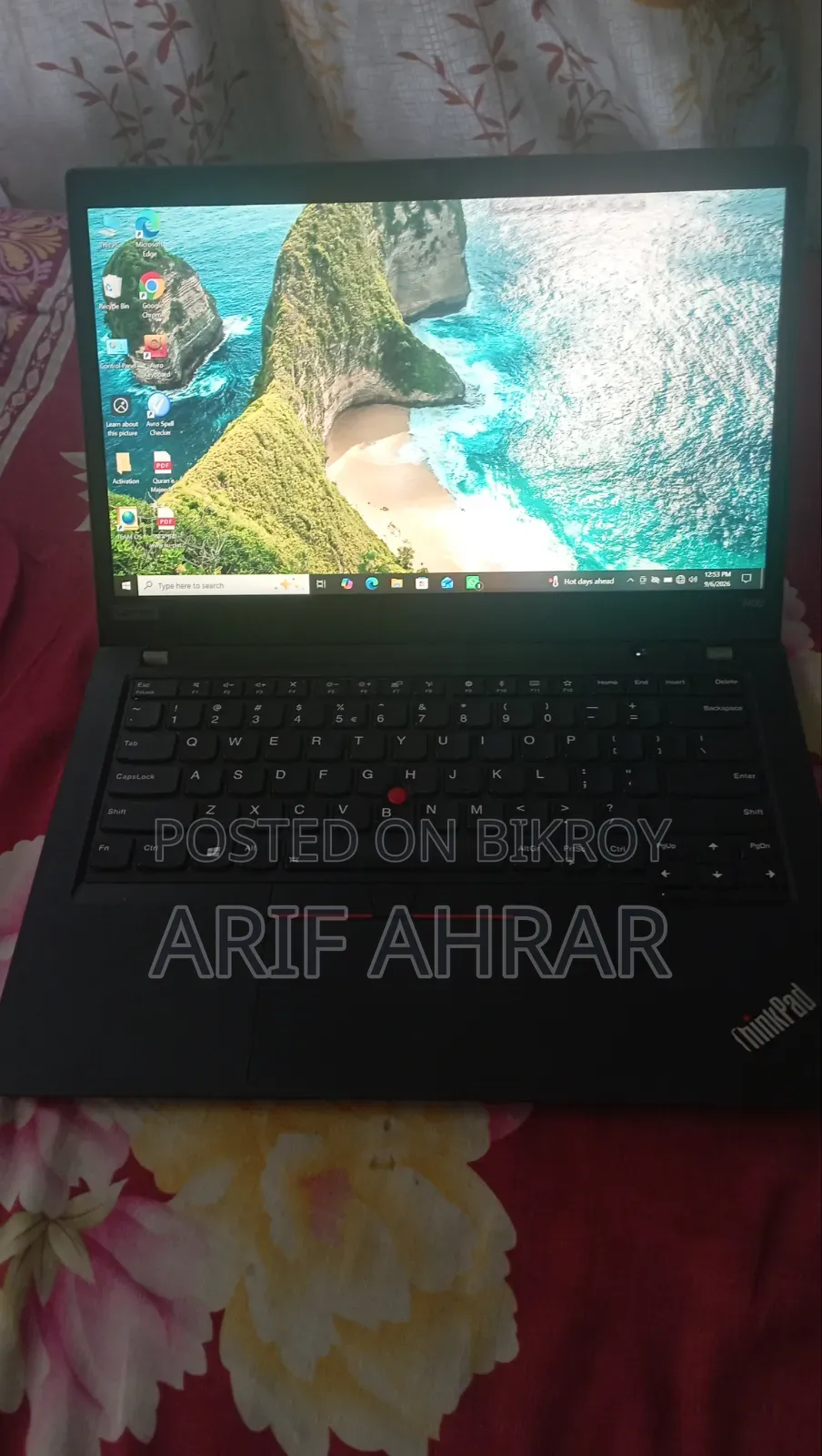 Laptop Lenovo ThinkPad T490s 8GB Intel Core i5 SSD 256GB
