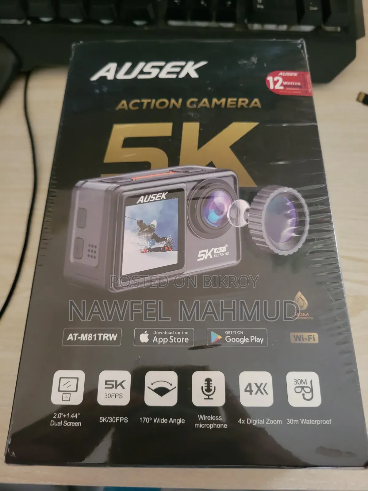 AUSEK AT-M81TR WiFi Action Camera