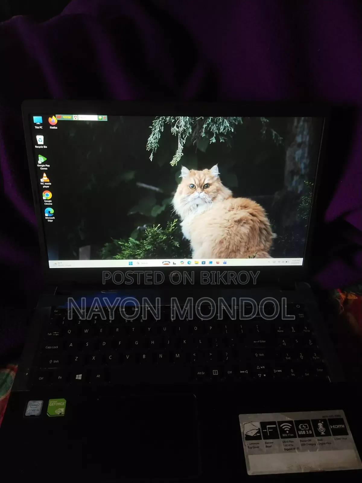 Laptop Acer Aspire A515-52g 8GB Intel Core I5 SSD 256GB