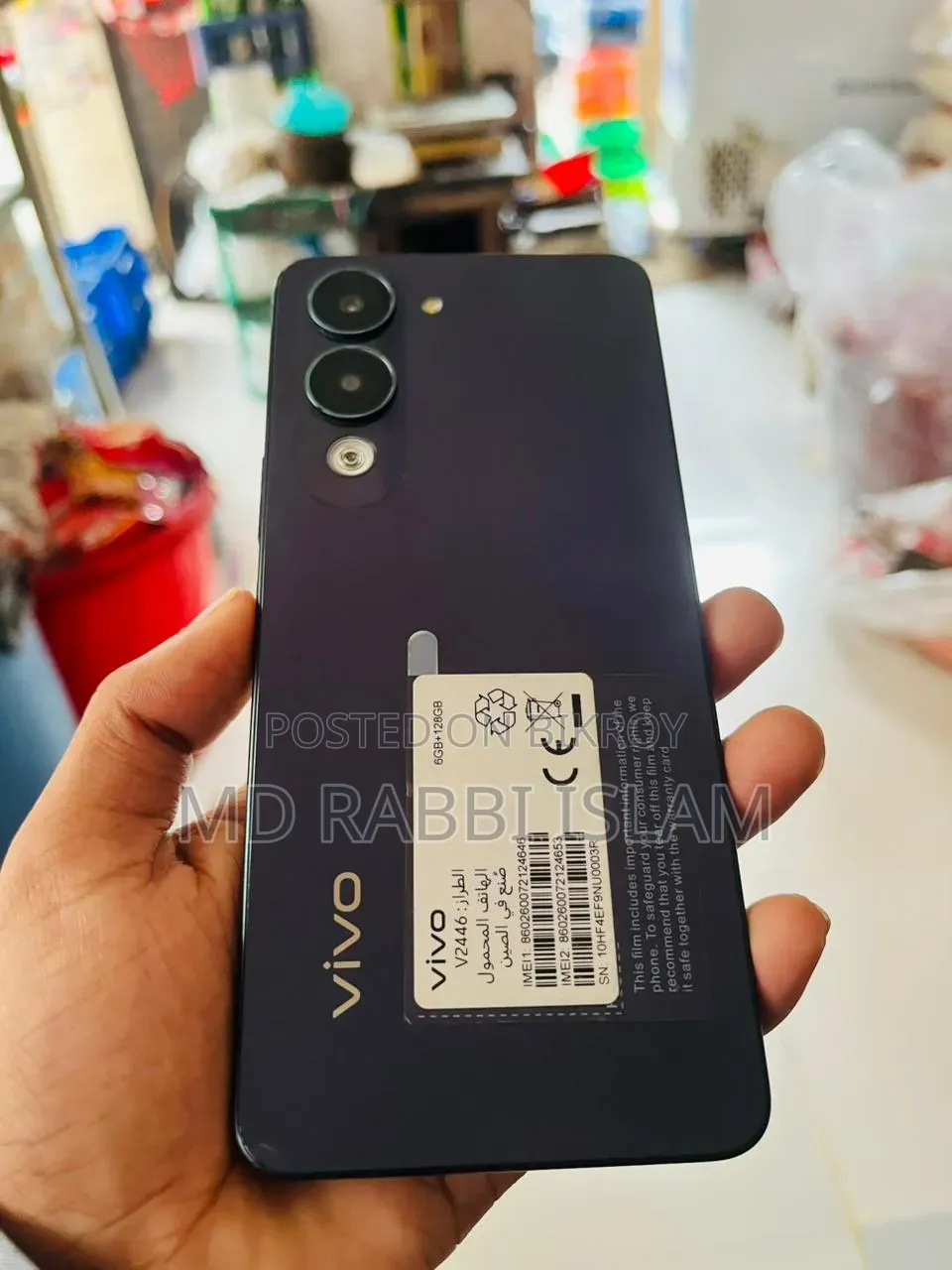 New Vivo Y29s 128 GB Black