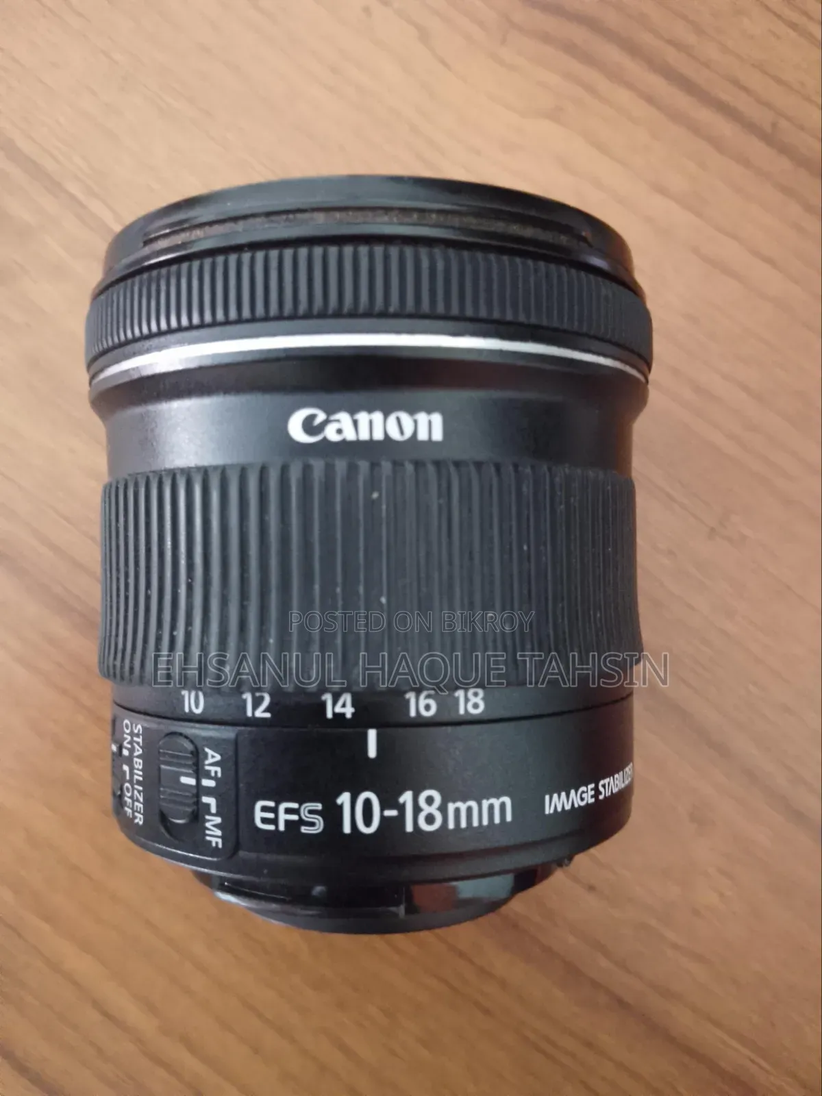 Canon EFS Lens 10-18mm for Sale