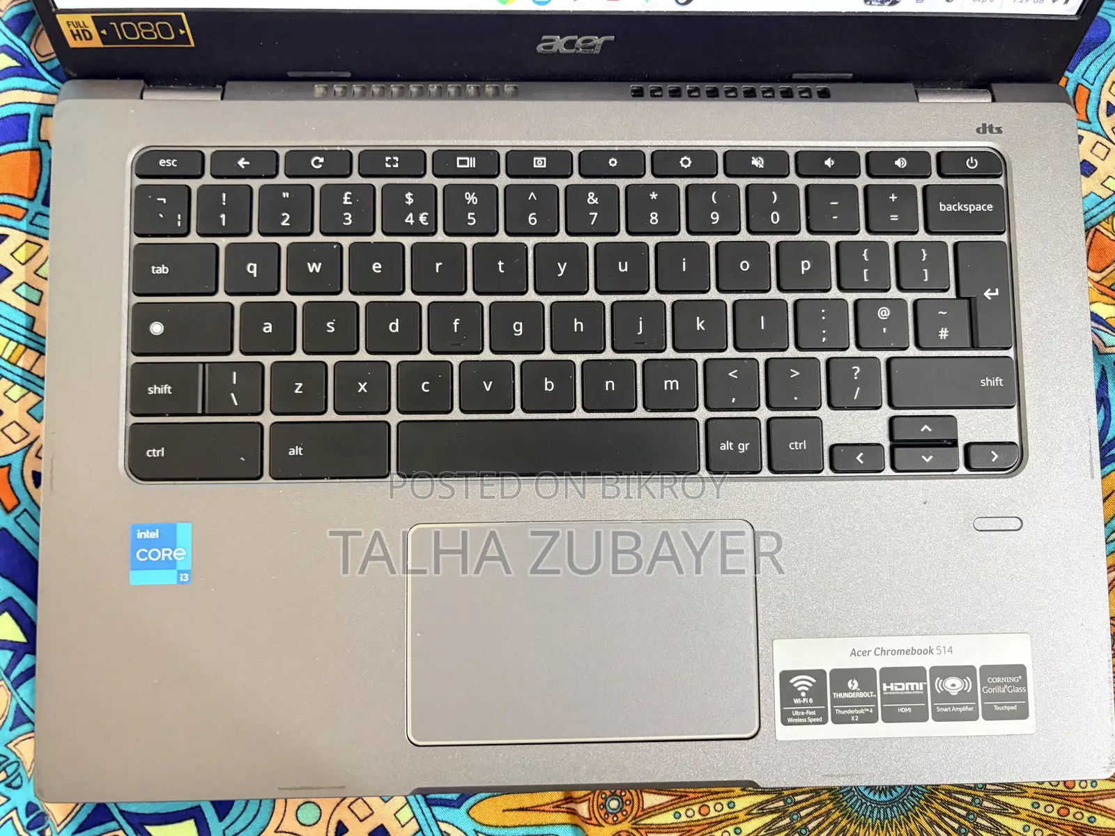 Laptop Acer Chromebook 514 8GB Intel Core I3 eMMC 128GB