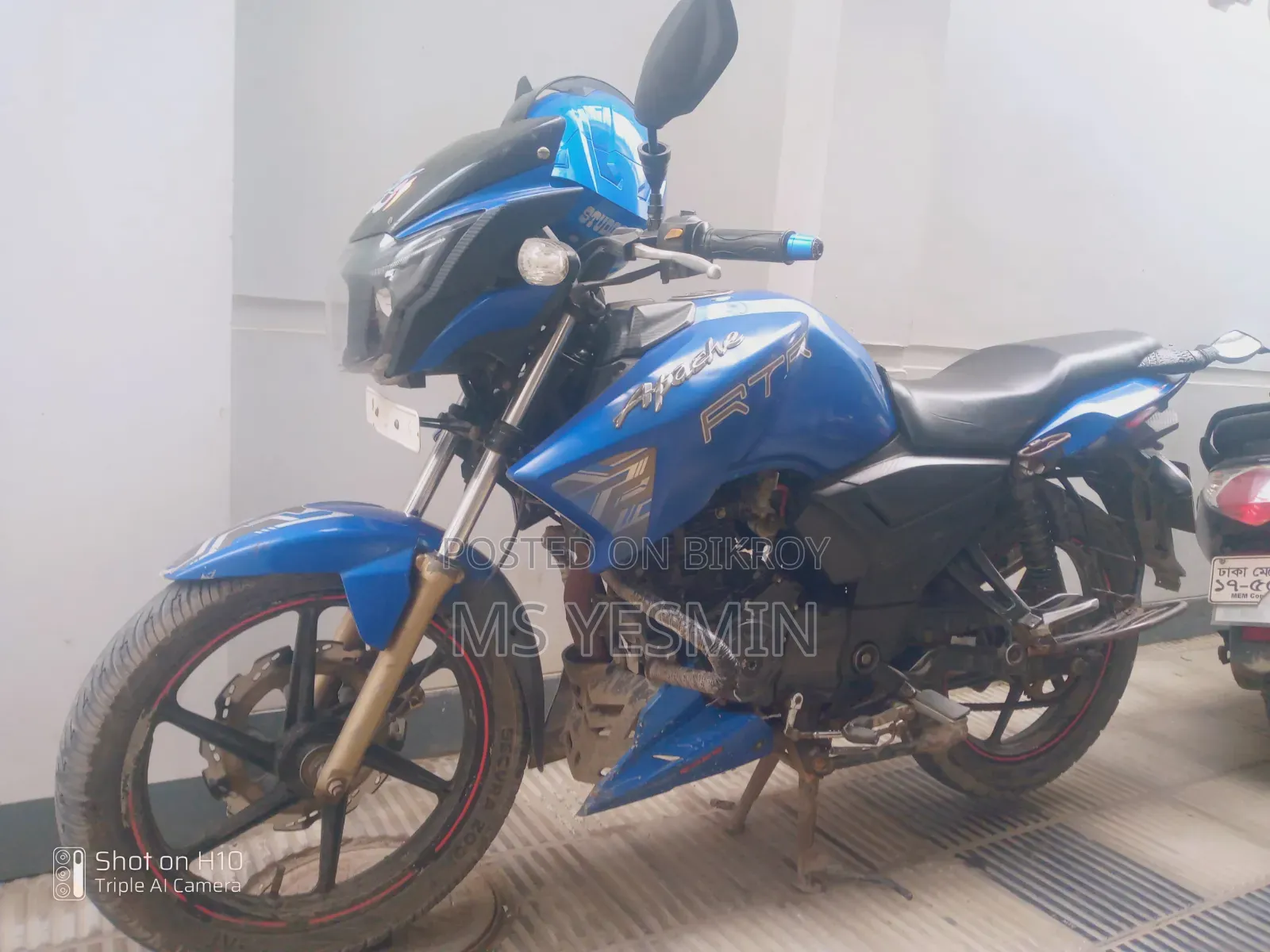 TVS Apache RTR 160 2V 2016 Blue