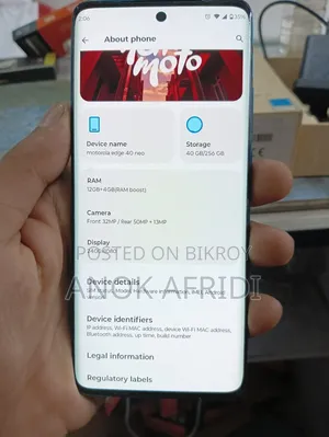 Motorola Edge 40 Neo 256 GB Blue