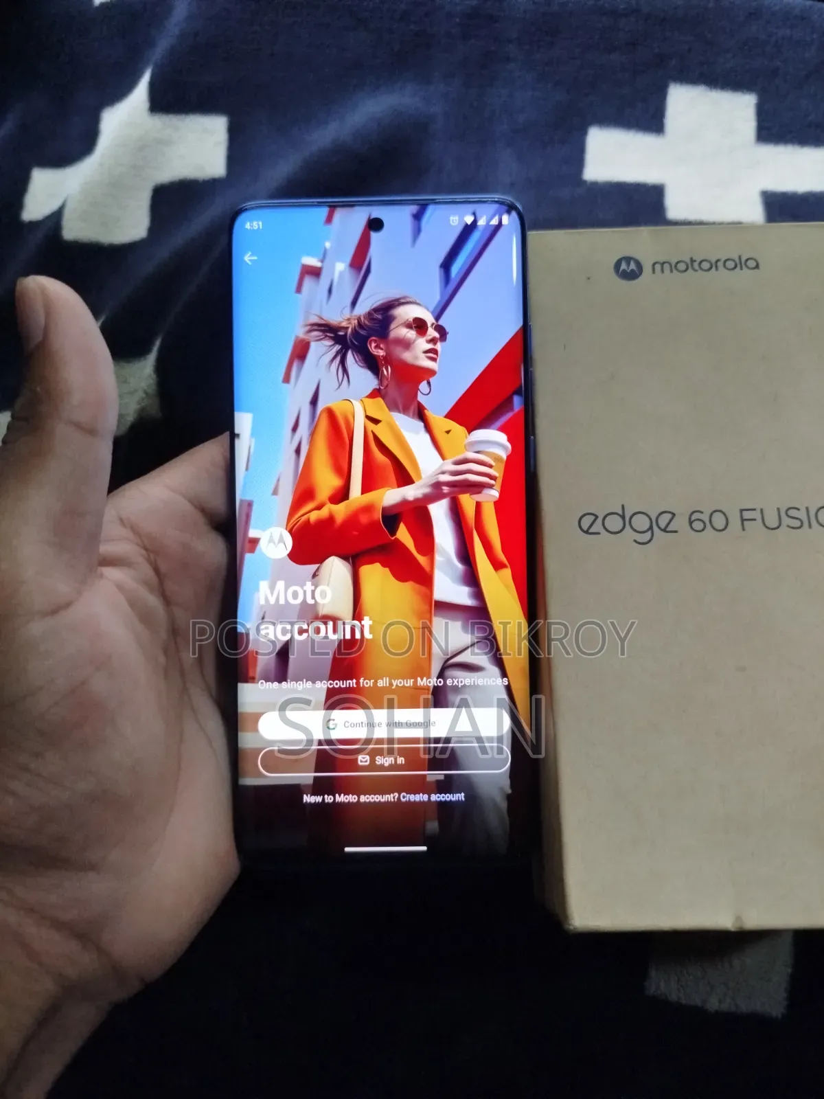 Motorola Edge 60 Fusion 256 GB Blue