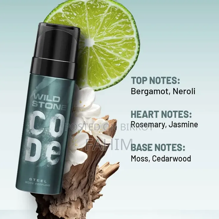 Wild Stone Steel Perfume – Fresh Long-Lasting Fragrance
