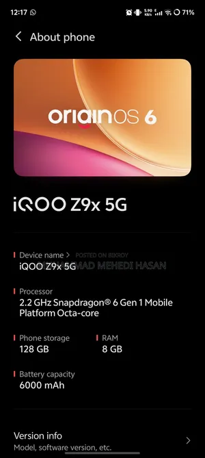 Vivo iQOO Z9x 128 GB Green