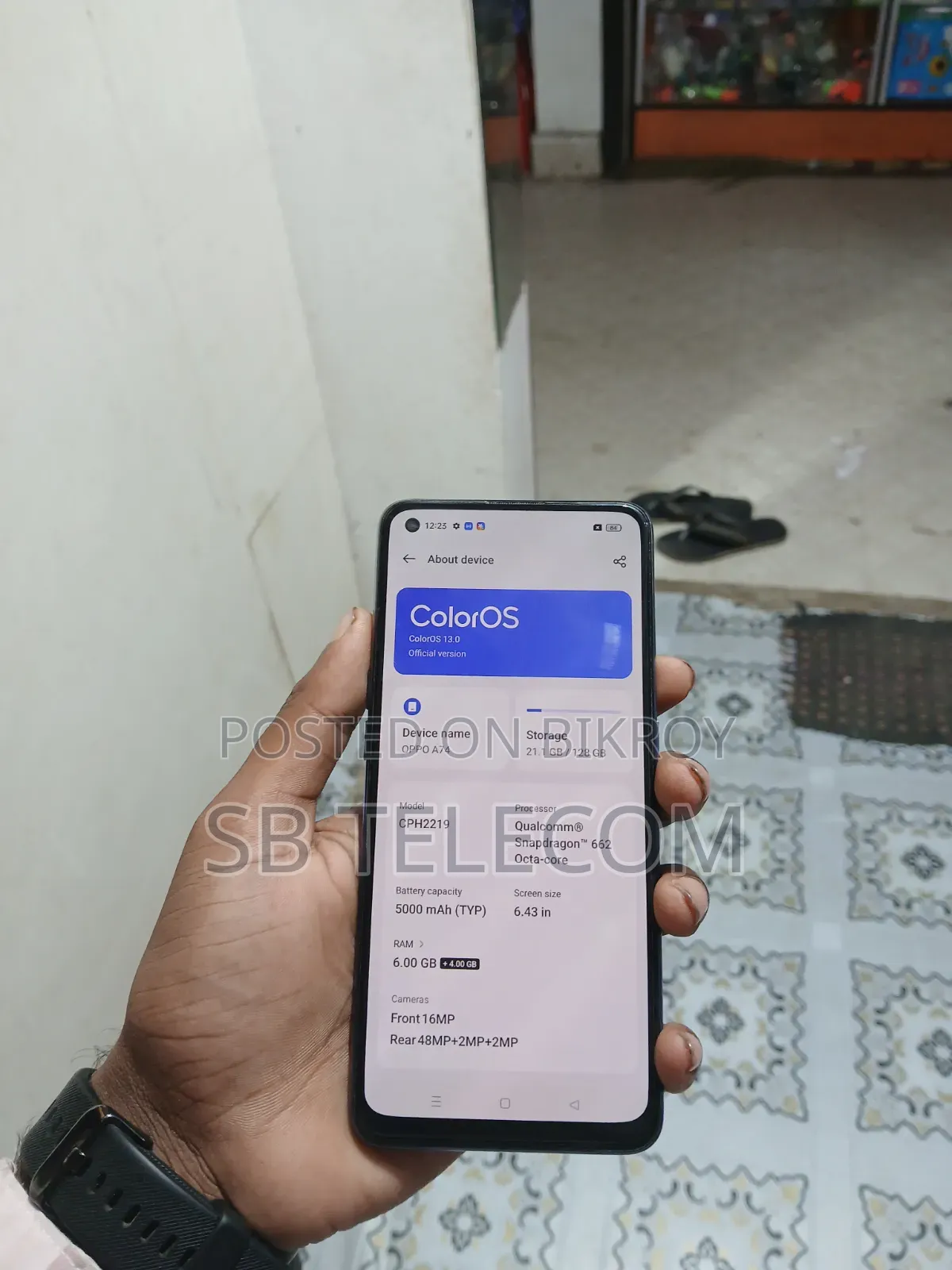 Oppo A74 128 GB Blue