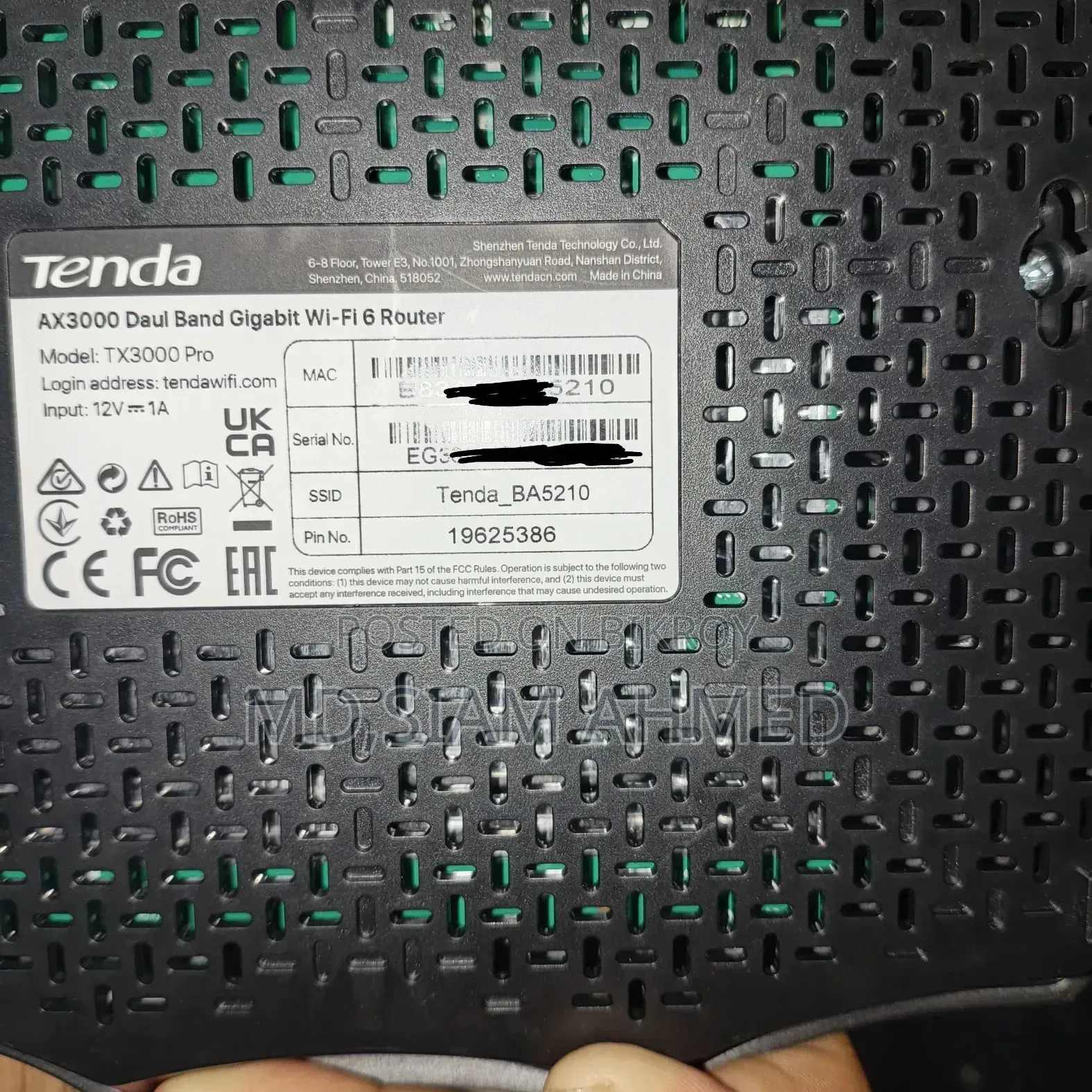 Tenda Ax3000 Pro