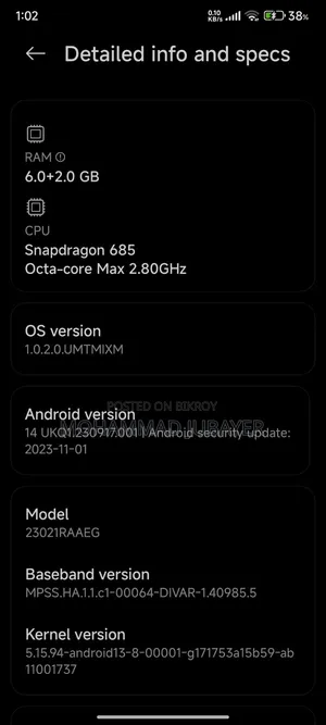 Xiaomi Redmi Note 12 128 GB White