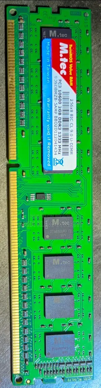 Twinmos 2GB DDR3 1333MHz Desktop RAM
