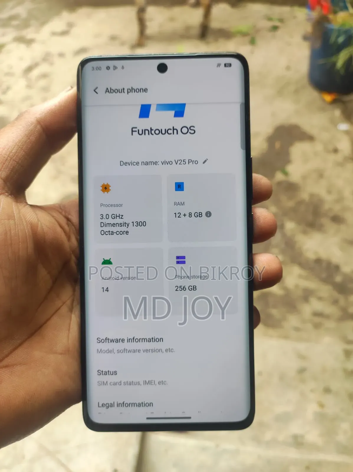 Vivo V25 Pro 256 GB Black