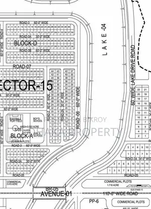 30ft Road 3 Katha Lake East at Sector-15/A