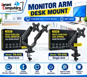 TH-01S/TH-01D Single Dual Arm Desk Monitor Stand
