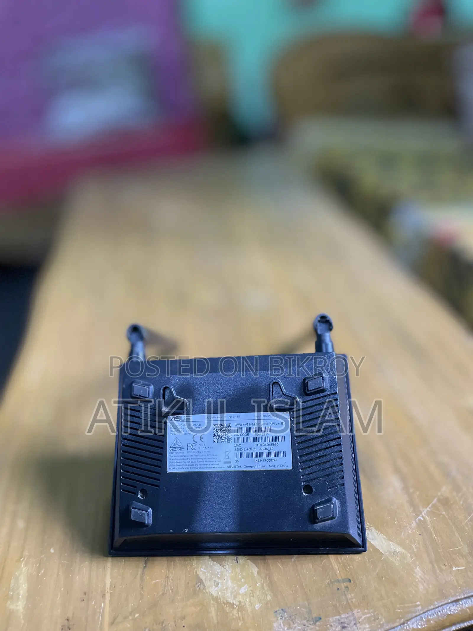 ASUS Wifi Router 300 MBPS Foll Ok