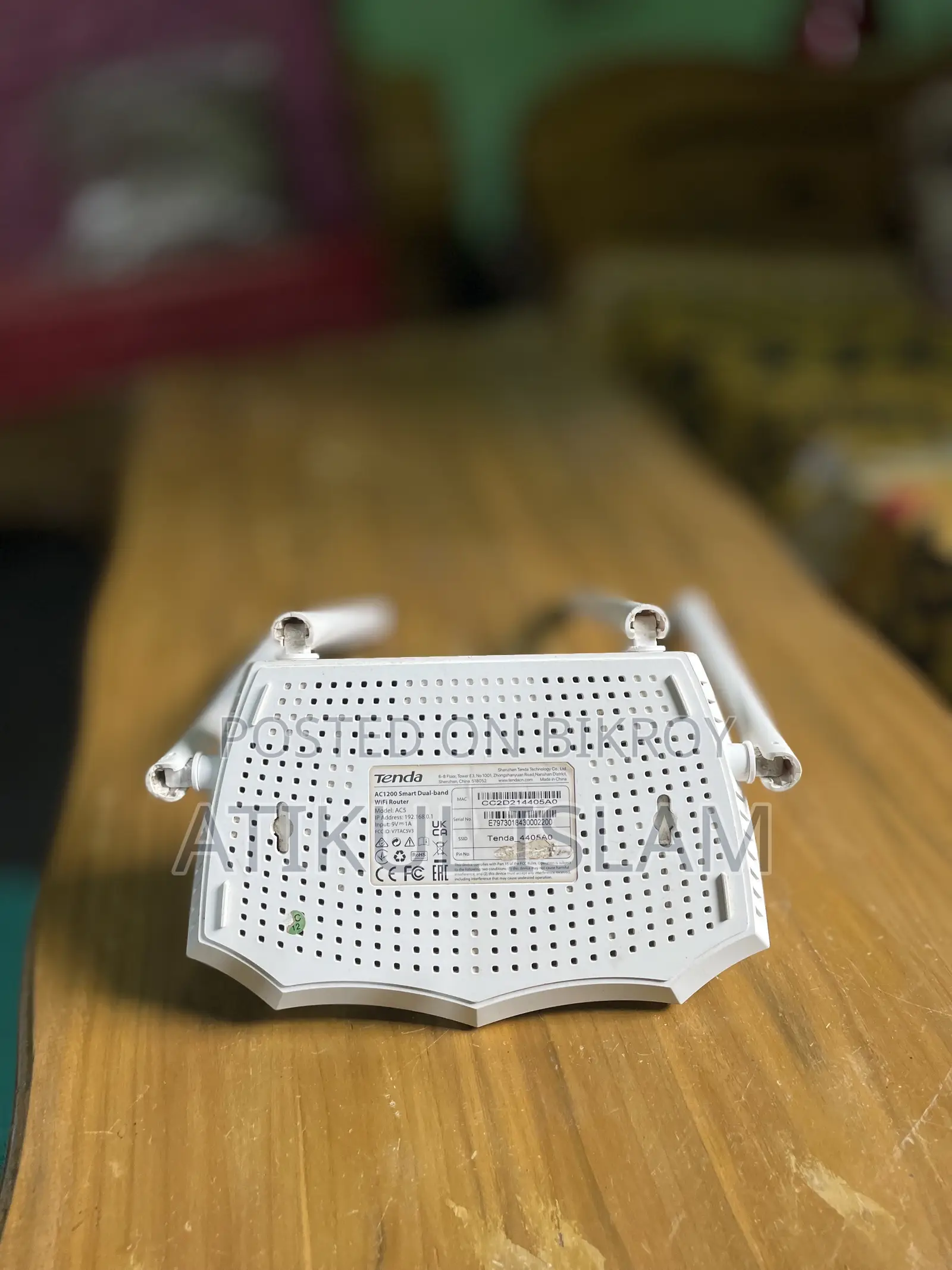 Tenda Ac5 1200 MBPS Doul Bend Router